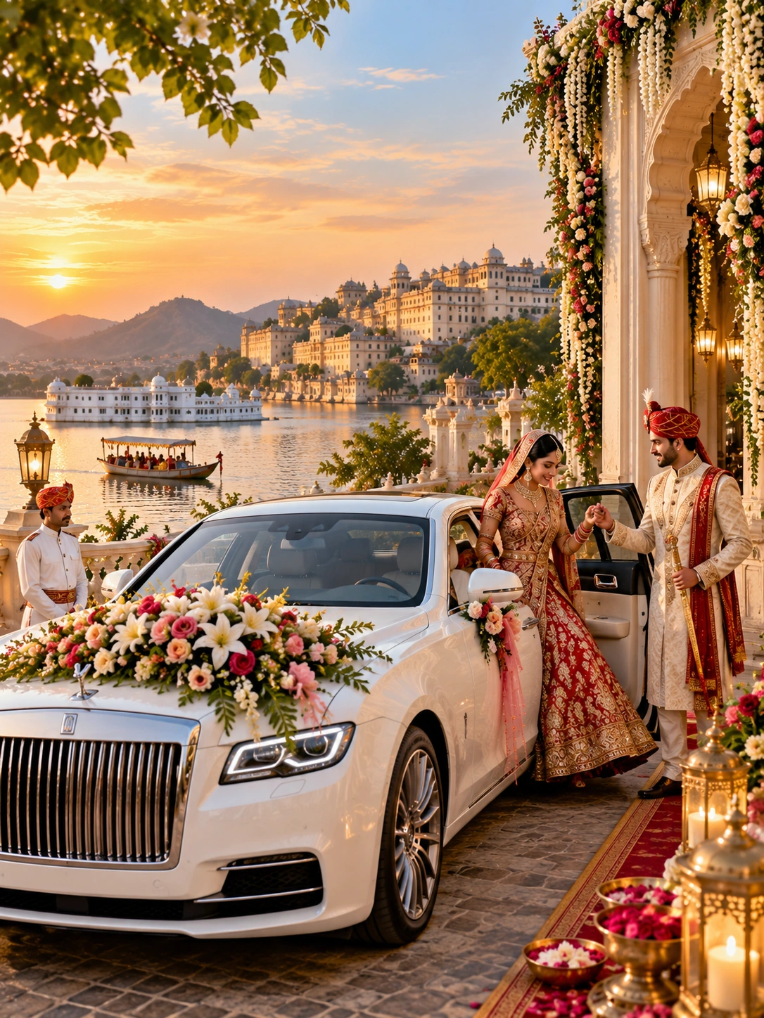Wedding car rental for royal Udaipur weddings